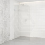 800/900/1000/1100/1200x2100mm Frameless CURVED Corner Shower Screen Single Door Fixed Panel Fluted Glass with Variant Colour U Brackets