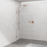 800/900/1000/1100/1200x2100mm Frameless CURVED Corner Shower Screen Single Door Fixed Panel Fluted Glass with Variant Colour U Brackets