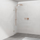 From 800 to 1200x2000mm Frameless Walk-in Shower Screen Single Fixed Panel Variant Colour Brackets 10mm Fluted Glass