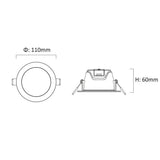 10W Dimmable Downlight Kit - Tri Colour - Mega Saver