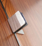 From 300 to 1200x2000mm Frameless Walk In Shower Screen Single Fixed Panel Chrome Brackets 10mm Glass