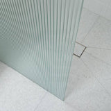 From 800 to 1200x2000mm Frameless Walk-in Shower Screen Single Fixed Panel Variant Colour Brackets 10mm Fluted Glass