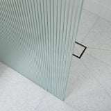 From 800 to 1200x2000mm Frameless Walk-in Shower Screen Single Fixed Panel Variant Colour Brackets 10mm Fluted Glass
