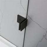 From 800mm to 1200mm Square Shower Screen Pivot Door With Return Panel Variant Colour Frameless 10mm Glass 2000mm Height
