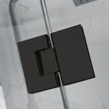 From 800mm to 1200mm Square Shower Screen Pivot Door With Return Panel Variant Colour Frameless 10mm Glass 2000mm Height
