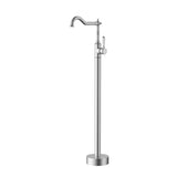 Birmingham Free Standing Floor Mixer  - Brushed Nickel