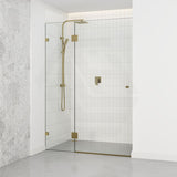 685-1400mm Wall to Wall Shower Screen Hinge and Door Panel Variant Colour Fittings Frameless 10mm Glass