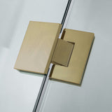 685-1400mm Wall to Wall Shower Screen Hinge and Door Panel Variant Colour Fittings Frameless 10mm Glass