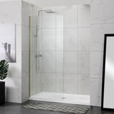 900/1000/1200x2000mm Frameless Shower Screen Single Door Fixed Panel 10mm Glass Variant Colour Channel