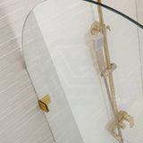 900/1000x2200mm Arch Frameless Shower Screen Fixed Panel Tempered Glass Variant Colour