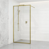 900-1200x2000mm Framed Walk-in Shower Screen Single Door Panel 6mm Thickness Glass Variant Colour Available