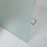 From 800 to 1200x2000mm Frameless Walk-in Shower Screen Single Fixed Panel Variant Colour Brackets 10mm Fluted Glass