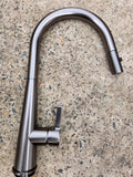 Palm Pull Out Kitchen Sink Mixer - Gunmetal Grey