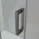 1400-2530x2000mm Shower Screen Wall to Wall Sliding Door Variant Colour Stainless Steel Frameless 3 Panels