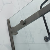 1450-1800x1600mm Bathtub Sliding Shower Screen Wall to Wall Frameless Square Handle Variant Colour