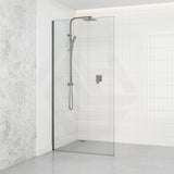 900/1000/1200x2000mm Frameless Shower Screen Single Door Fixed Panel 10mm Glass Variant Colour Channel