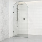 900/1000x2200mm Arch Frameless Shower Screen Fixed Panel Tempered Glass Variant Colour