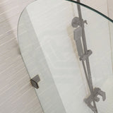 900/1000x2200mm Arch Frameless Shower Screen Fixed Panel Tempered Glass Variant Colour
