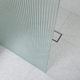 From 800 to 1200x2000mm Frameless Walk-in Shower Screen Single Fixed Panel Variant Colour Brackets 10mm Fluted Glass