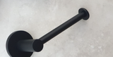 Round Toilet Paper Holder - Matt Black