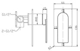 Coomera Shower & Bath Mixer - Chrome