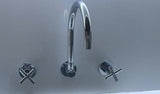 Moderno Swivel Bath and Wall Outet - Chrome