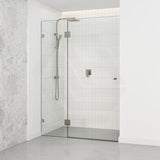 685-1400mm Wall to Wall Shower Screen Hinge and Door Panel Variant Colour Fittings Frameless 10mm Glass