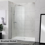 900/1000/1200x2000mm Frameless Shower Screen Single Door Fixed Panel 10mm Glass Variant Colour Channel