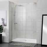 900/1000/1200x2000mm Frameless Shower Screen Single Door Fixed Panel 10mm Glass Variant Colour Channel