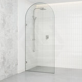 900/1000x2200mm Arch Frameless Shower Screen Fixed Panel Tempered Glass Variant Colour