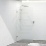 From 800 to 1200x2000mm Frameless Walk-in Shower Screen Single Fixed Panel Variant Colour Brackets 10mm Fluted Glass
