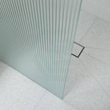 From 800 to 1200x2000mm Frameless Walk-in Shower Screen Single Fixed Panel Variant Colour Brackets 10mm Fluted Glass