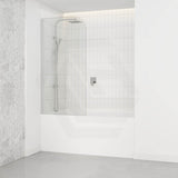 750/900x1500mm Over Bathtub Shower Screen Variant Colour Hardware 6mm Glass Swing Panel