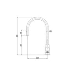 Pacifica Deluxe Pull Out Kitchen Sink Mixer - Brushed Gold