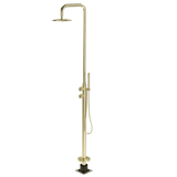 Pacifica Free Standing Shower Combo - Brushed Gold