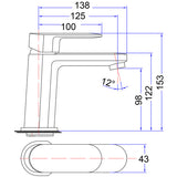 Swan Basin Mixer - Chrome