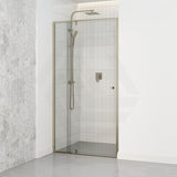 850-1250x2000mm Semi-frameless Shower Screen Pivot Door Wall to Wall Variant Colour Fittings 6mm Glass