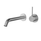 Amalfi Wall Mixer & Spout Set - Brushed Nickel