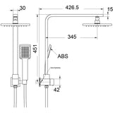 Otus Mini Combo Shower Set - Chrome