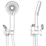 Maya Hand Shower on Bracket - Chrome