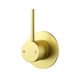 Amalfi Wall Mixer - Brushed Gold