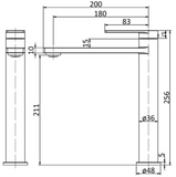 Coomera Basin Mixer Tall - Brushed Nickel