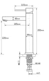 Penelle Basin Mixer- Matt White