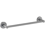 Round Single Towel Rail 350mm - Brushed Nickel