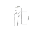 Solange  Shower & Bath Mixer - Brushed Nickel