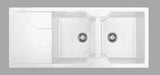 Granite Sink Double Bowl 1160x 500 - Matt White