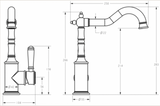 Birmingham Classical Kitchen Sink Mixer - Matt Black
