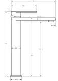 Delphine Basin Mixer Tall - Chrome