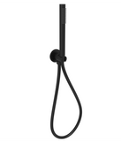 Tubo Round Hand Shower on Bracket - Matt Black