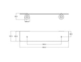Birmingham Glass Shelf - Chrome